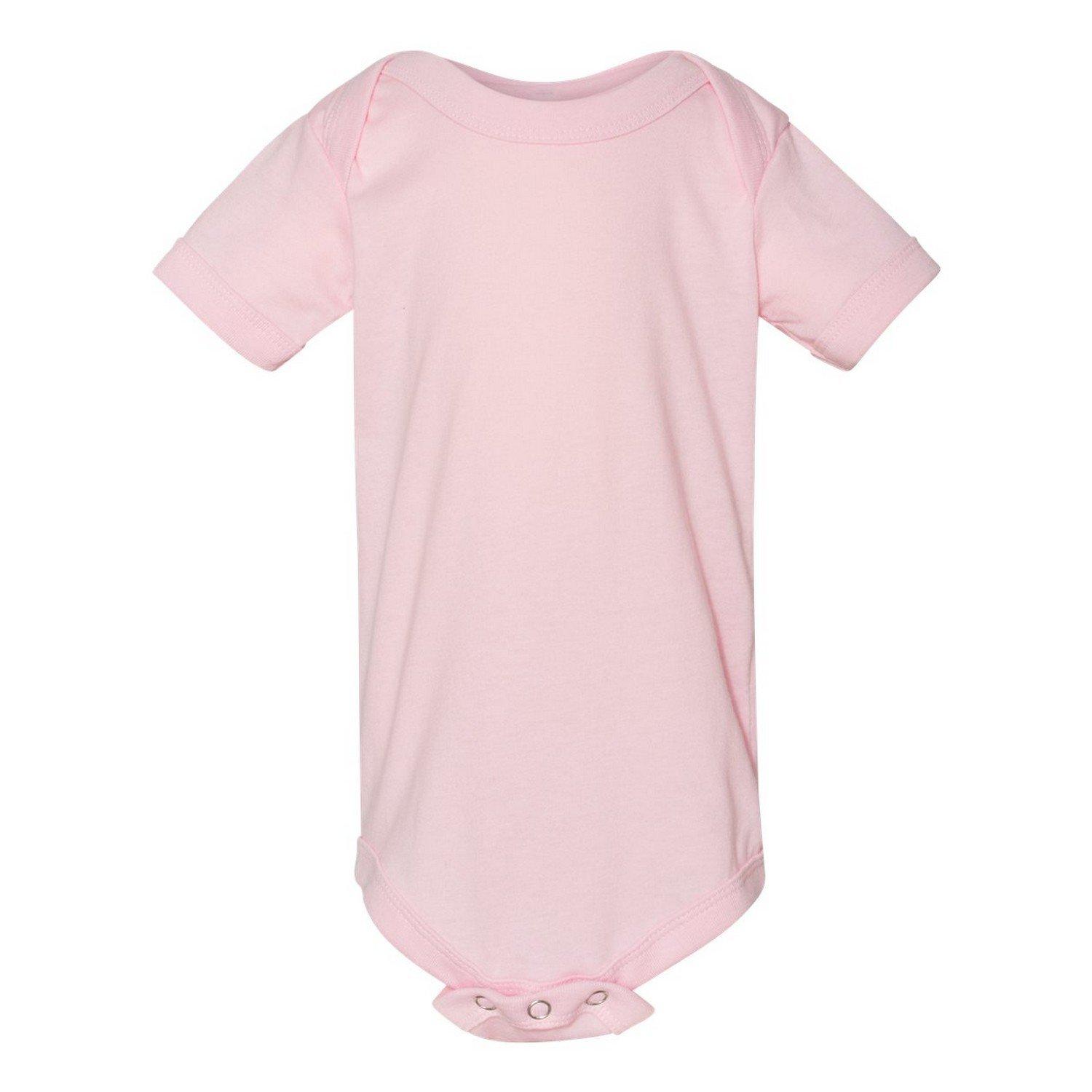 Bodysuit Kurzärmlig Mädchen Pink 86 von Bella + Canvas