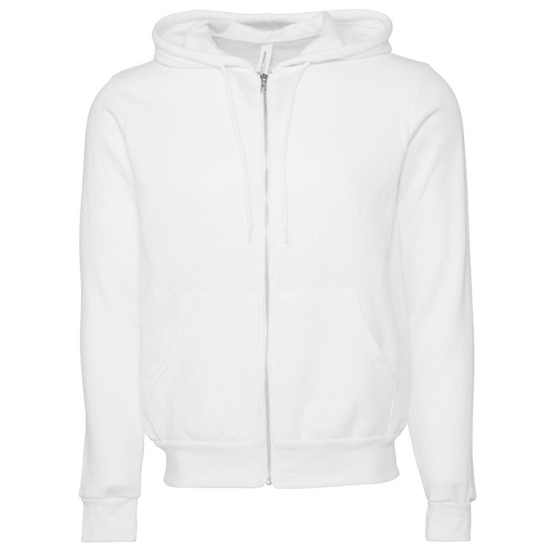 Canvas Fleece Kapuzenjacke Damen Antikweiss S von Bella + Canvas