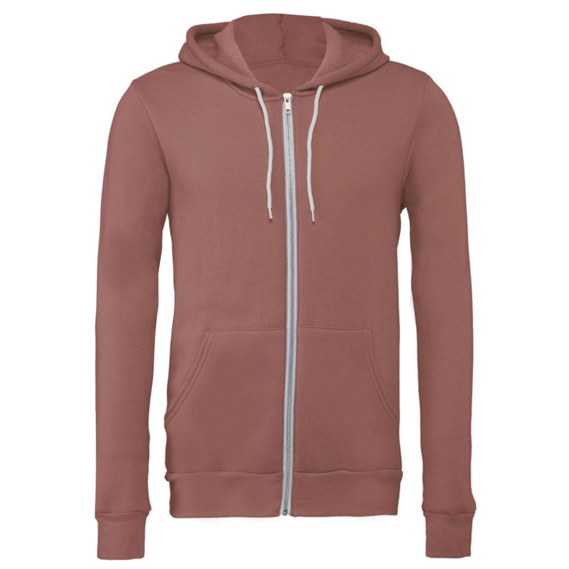 Canvas Fleece Kapuzenjacke Damen Lila M von Bella + Canvas