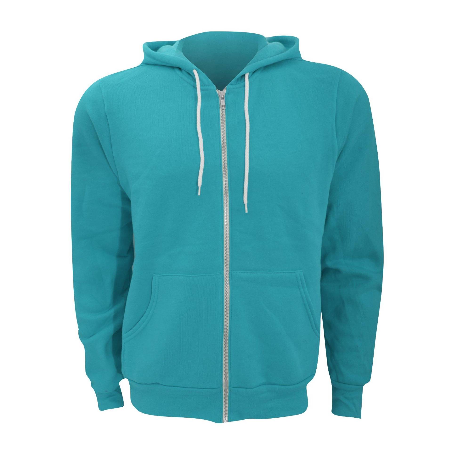 Canvas Fleece Kapuzenjacke Damen Taubenblau M von Bella + Canvas