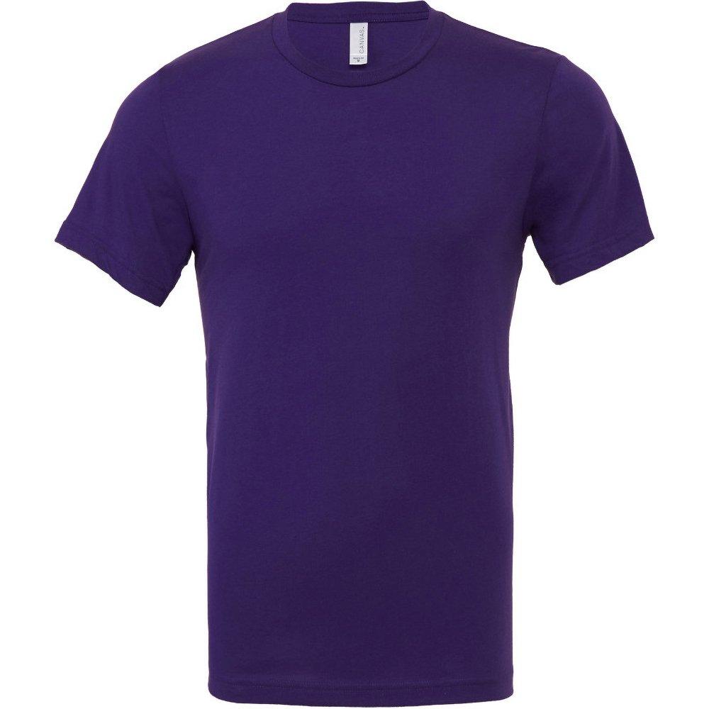 Canvas Jersey Tshirt, Kurzarm Herren Lila M von Bella + Canvas