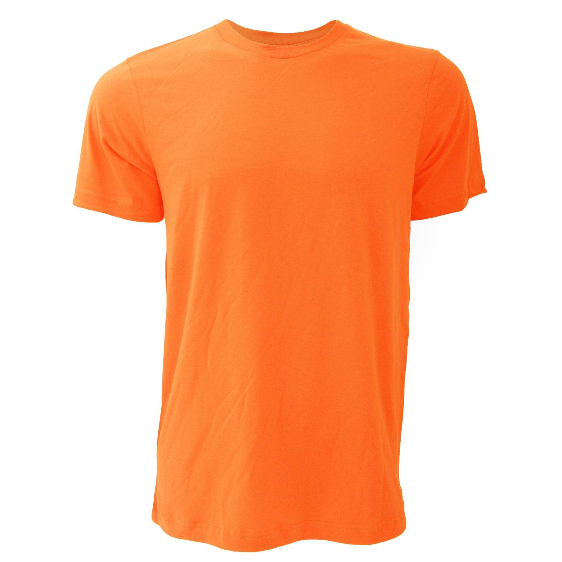 Canvas Jersey Tshirt, Kurzarm Herren Orange L von Bella + Canvas