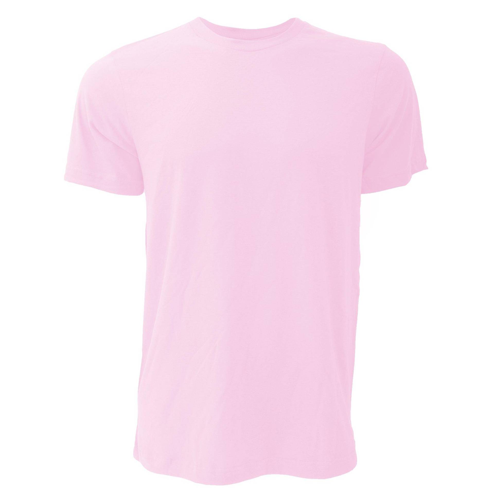 Canvas Jersey Tshirt, Kurzarm Herren Pink M von Bella + Canvas