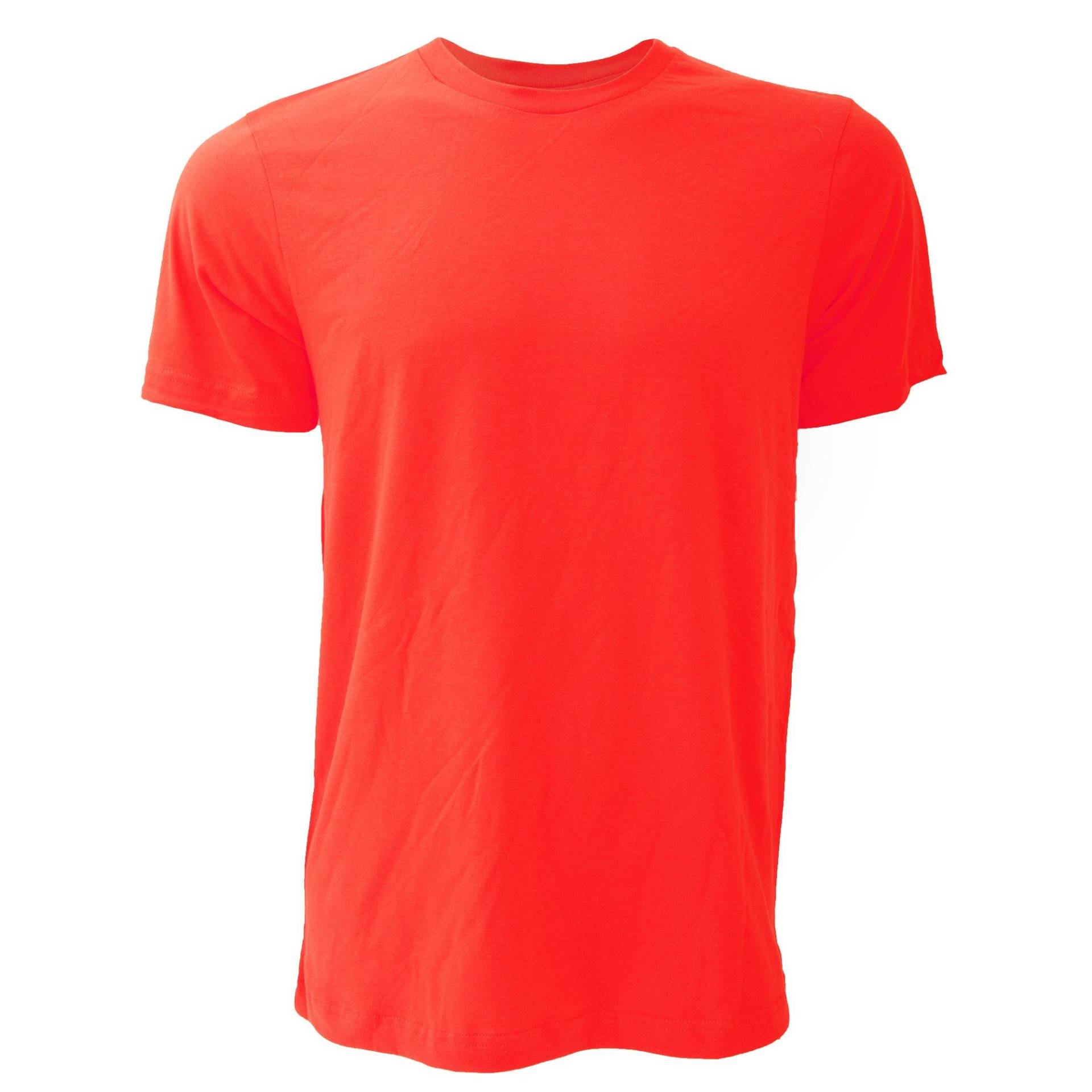 Canvas Jersey Tshirt, Kurzarm Herren Rot Bunt XS von Bella + Canvas