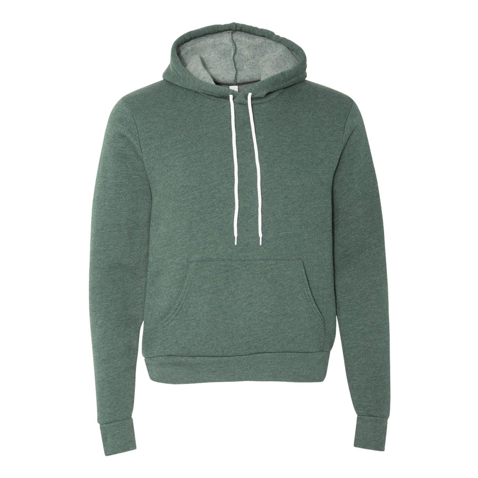 Canvas Kapuzenpullover Kapuzensweatshirt Herren Waldgrün L von Bella + Canvas