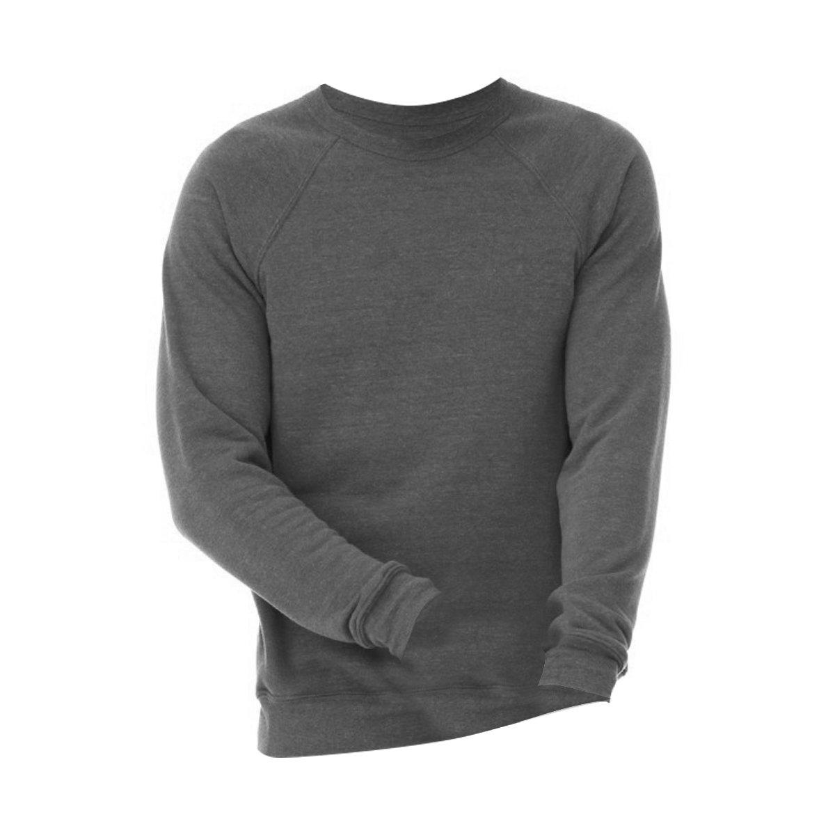 Canvas Triblend Fleecesweatshirt Mit Rundhalsausschnitt Herren Platin grau L von Bella + Canvas