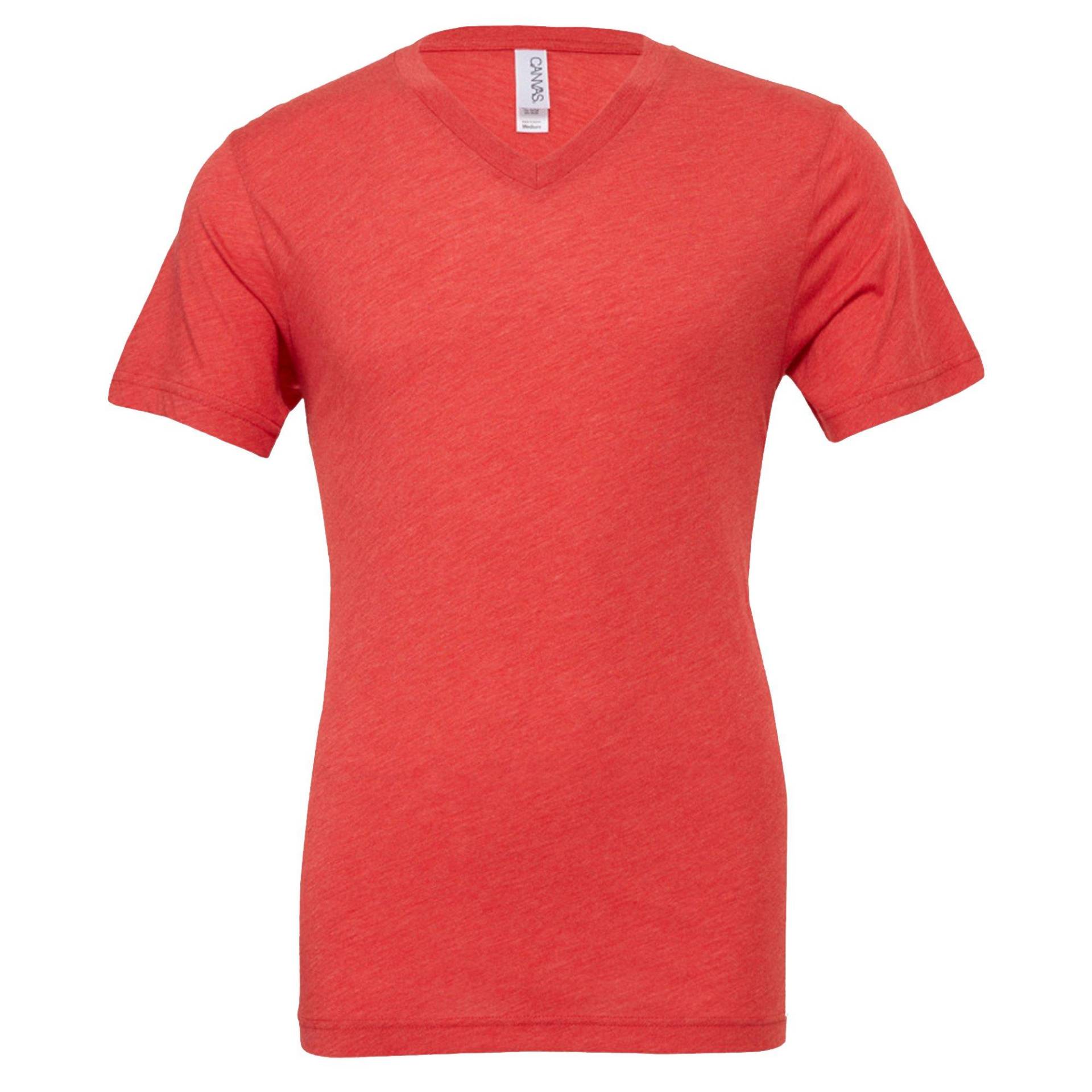 Canvas Triblend Tshirt Männer Herren Rot Bunt M von Bella + Canvas