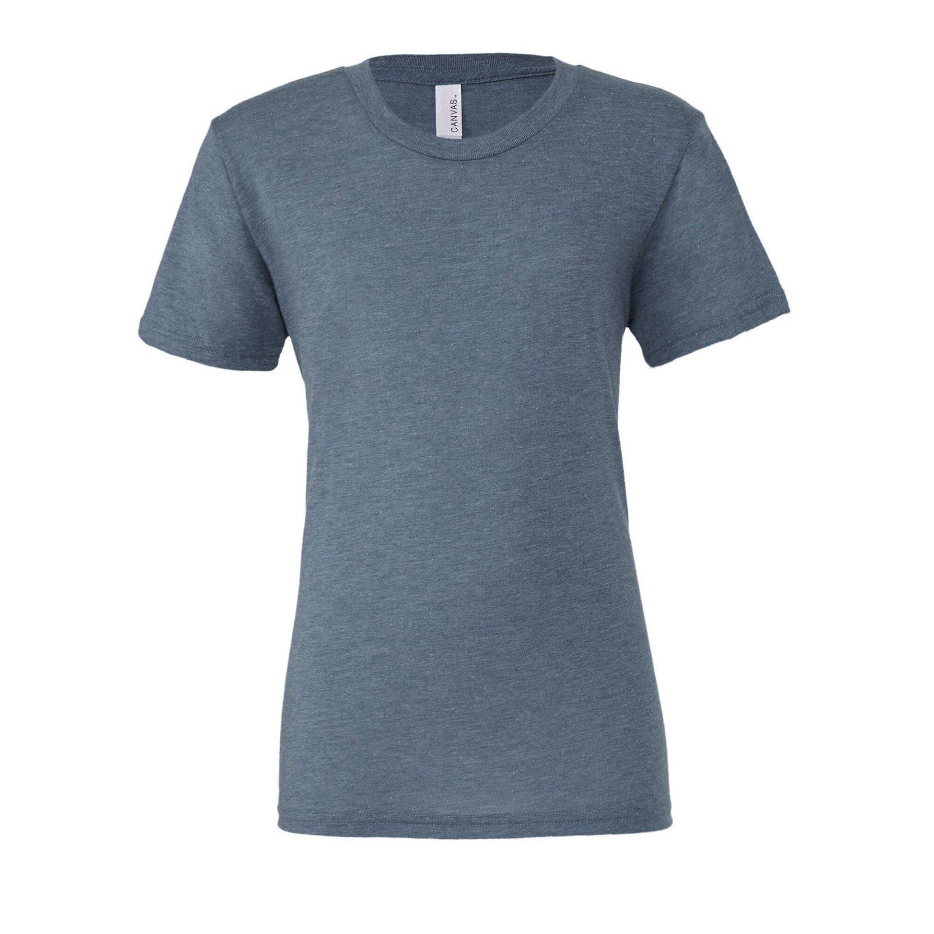 Canvas Triblend Tshirt Mit Rundhalsausschnitt Herren Blau Denim L von Bella + Canvas