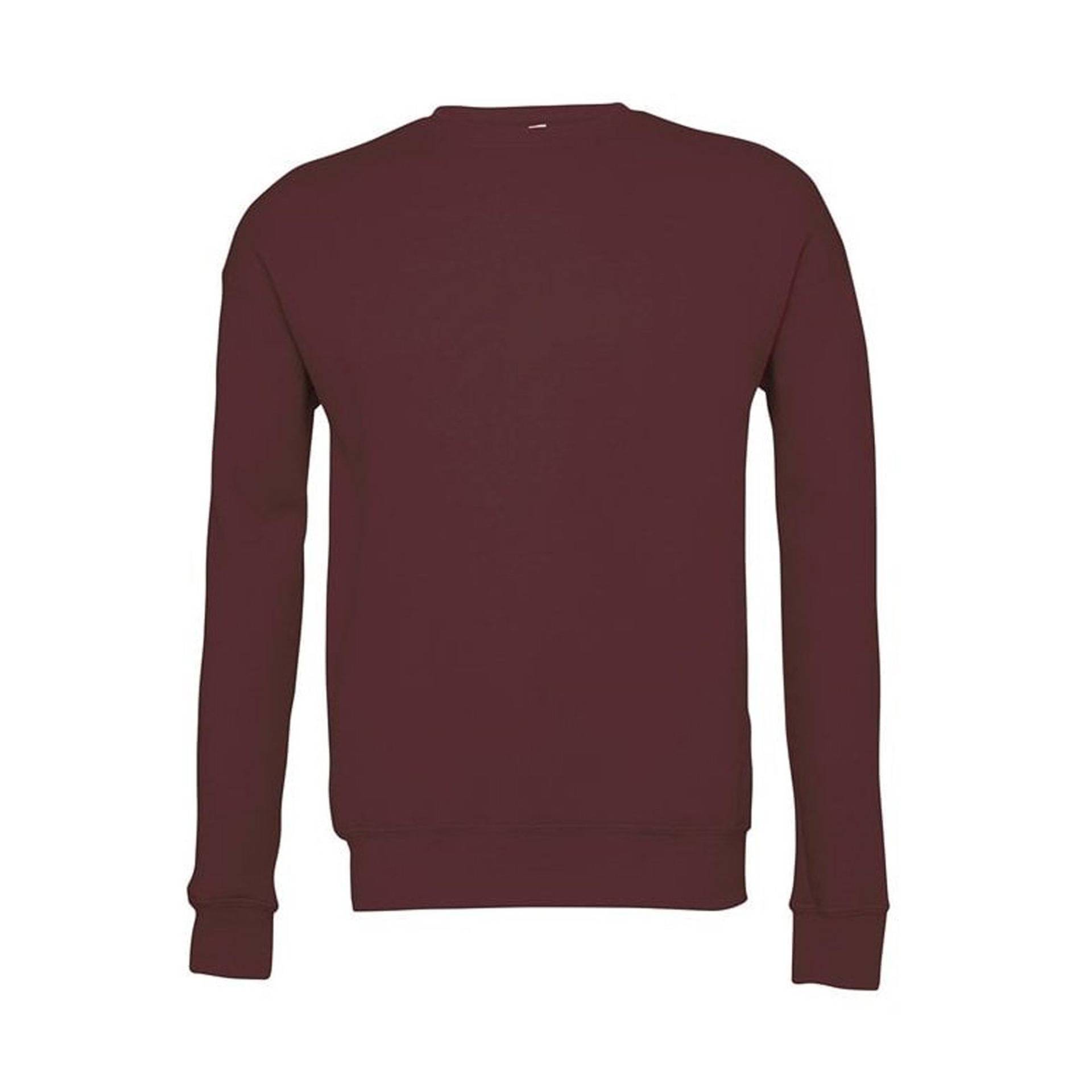 Classic Sweatshirt, Überschnittene Schulter Herren Bordeaux L von Bella + Canvas