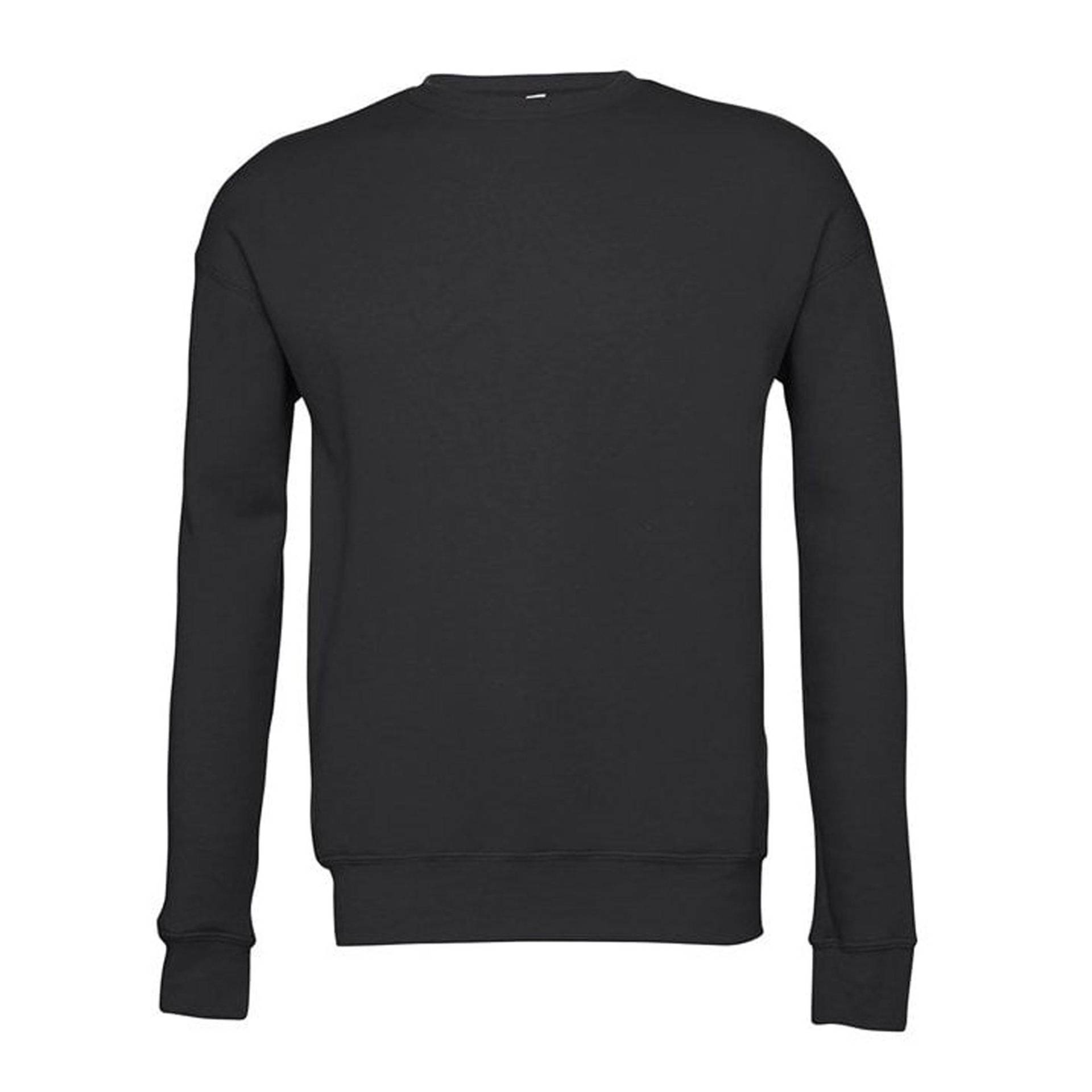 Classic Sweatshirt, Überschnittene Schulter Herren Grau XL von Bella + Canvas