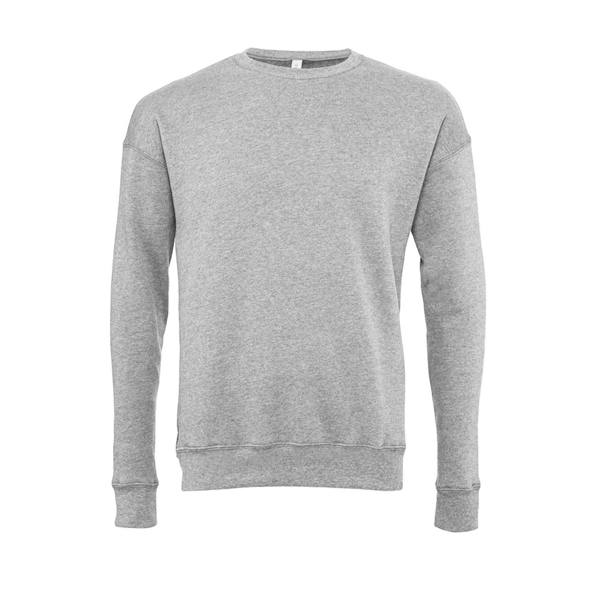 Classic Sweatshirt, Überschnittene Schulter Herren Lila L von Bella + Canvas