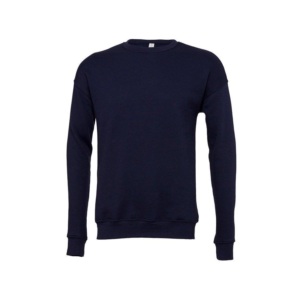 Classic Sweatshirt, Überschnittene Schulter Herren Marine L von Bella + Canvas