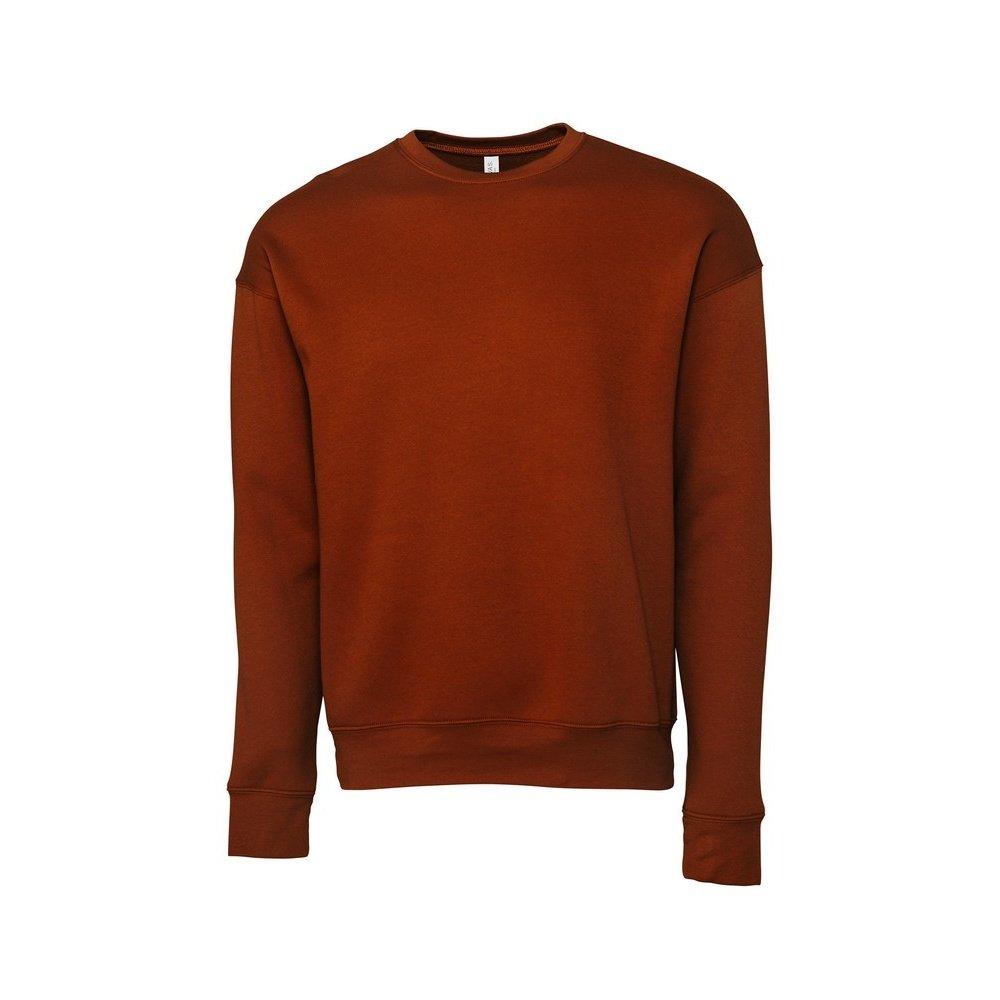 Classic Sweatshirt, Überschnittene Schulter Herren Rot Bunt L von Bella + Canvas