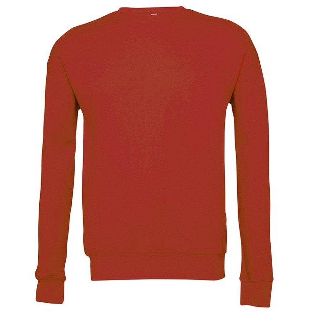 Classic Sweatshirt, Überschnittene Schulter Herren Rot Bunt M von Bella + Canvas