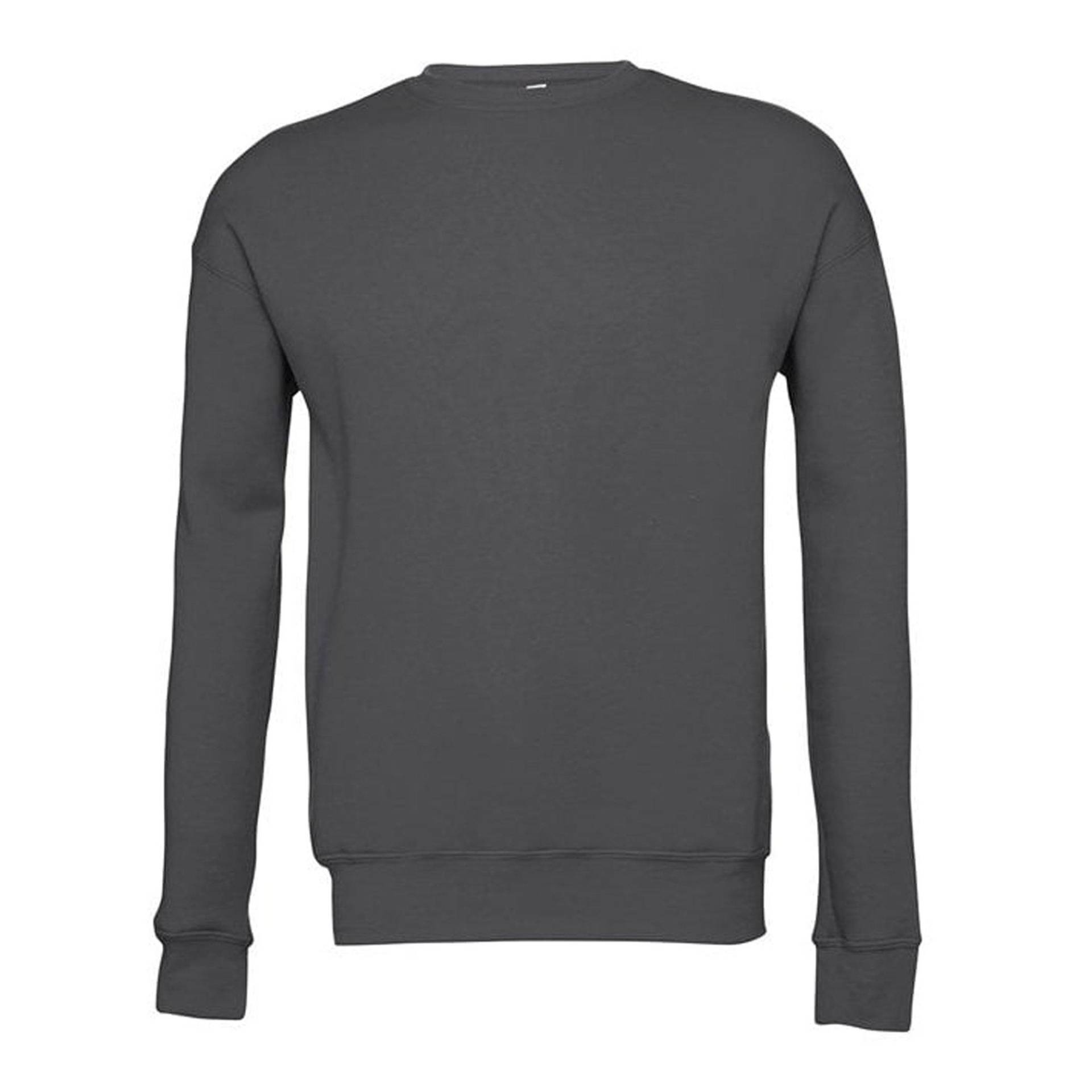 Classic Sweatshirt, Überschnittene Schulter Herren Schiefergrau L von Bella + Canvas