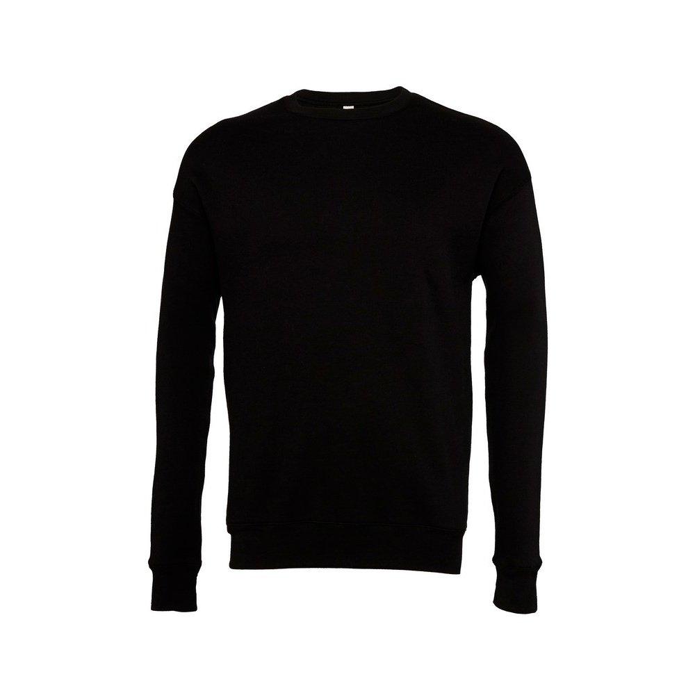 Classic Sweatshirt, Überschnittene Schulter Herren Schwarz XS von Bella + Canvas