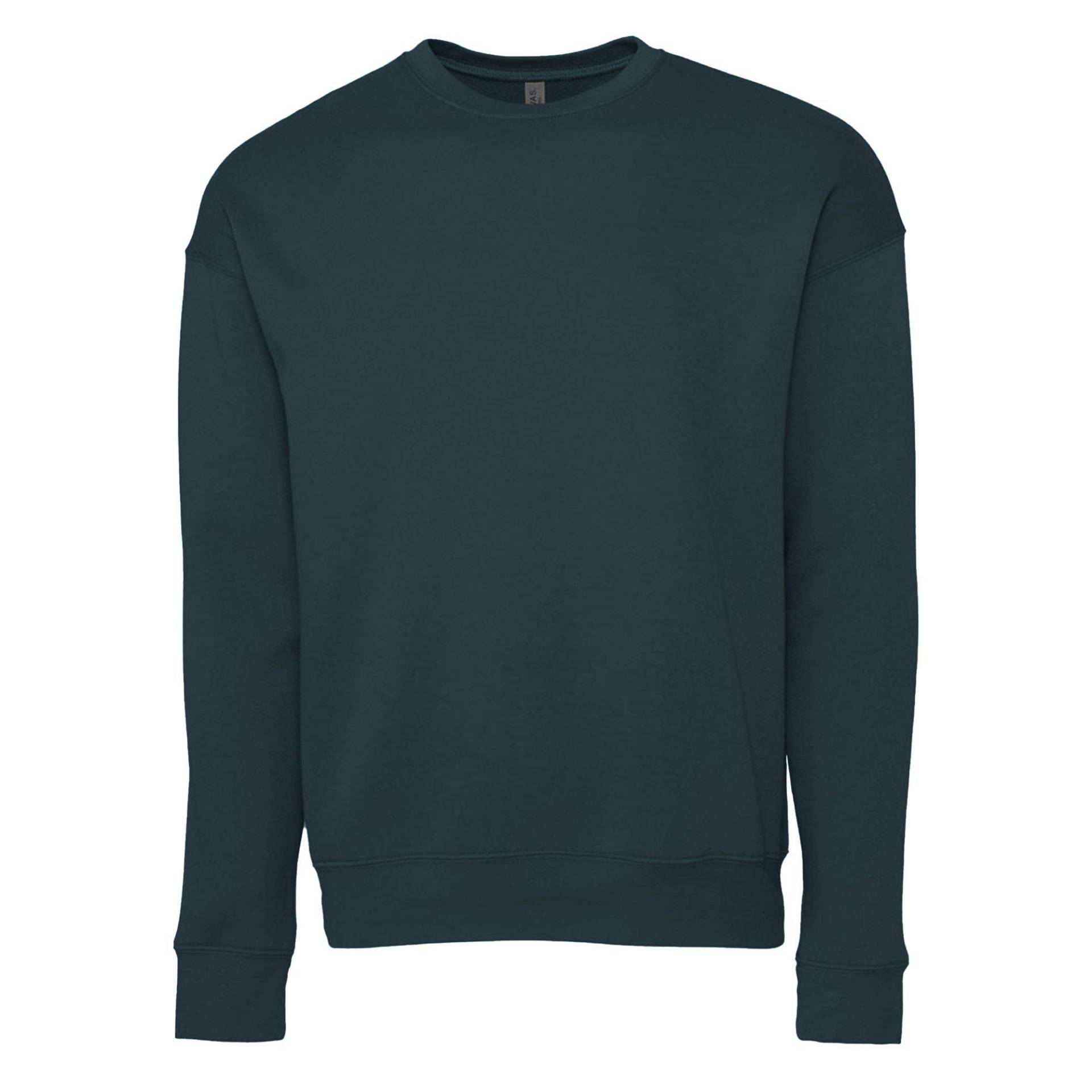 Erwachsene Drop Schulter Sweatshirt Damen Blau XS von Bella + Canvas