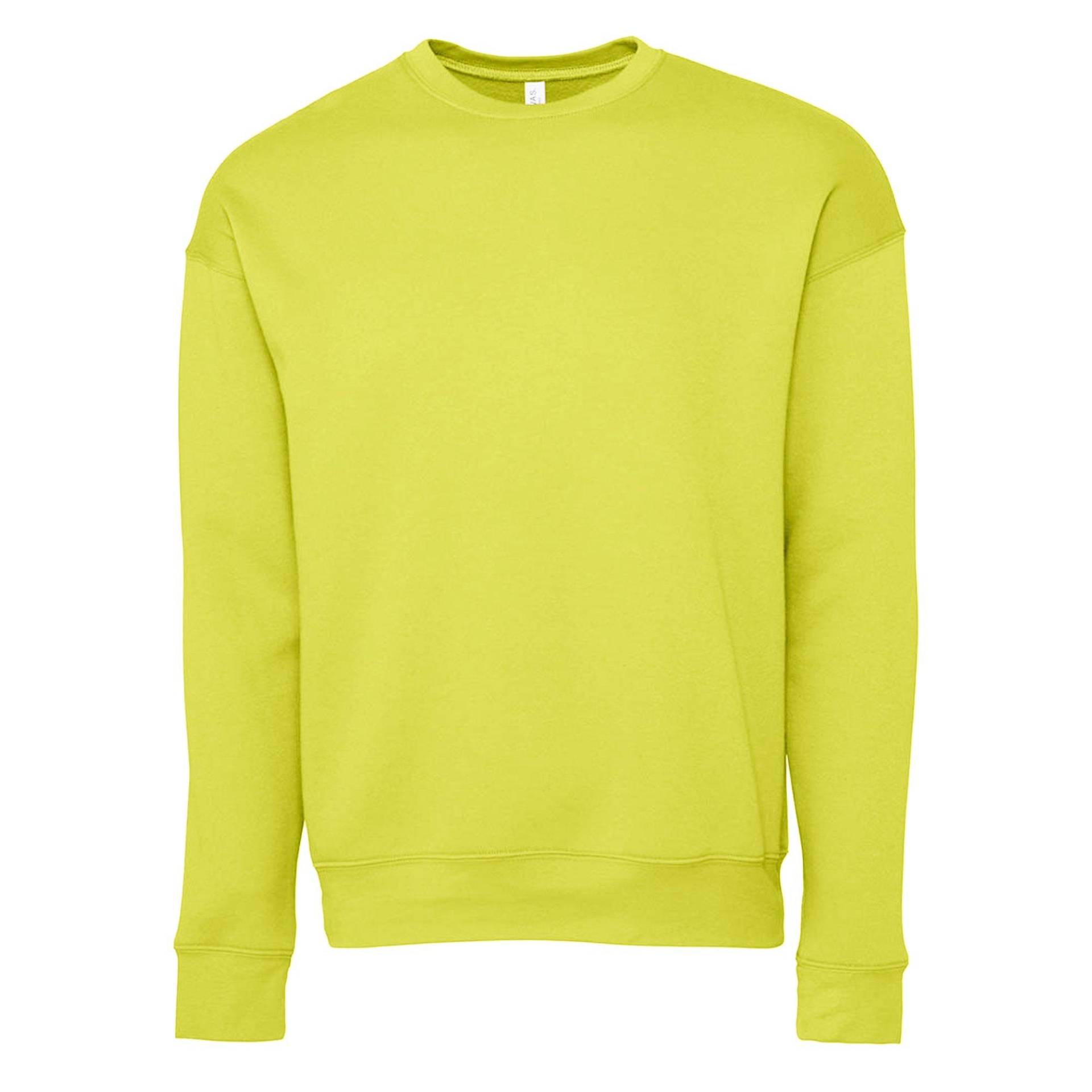 Erwachsene Drop Schulter Sweatshirt Damen Gelb Pastel L von Bella + Canvas