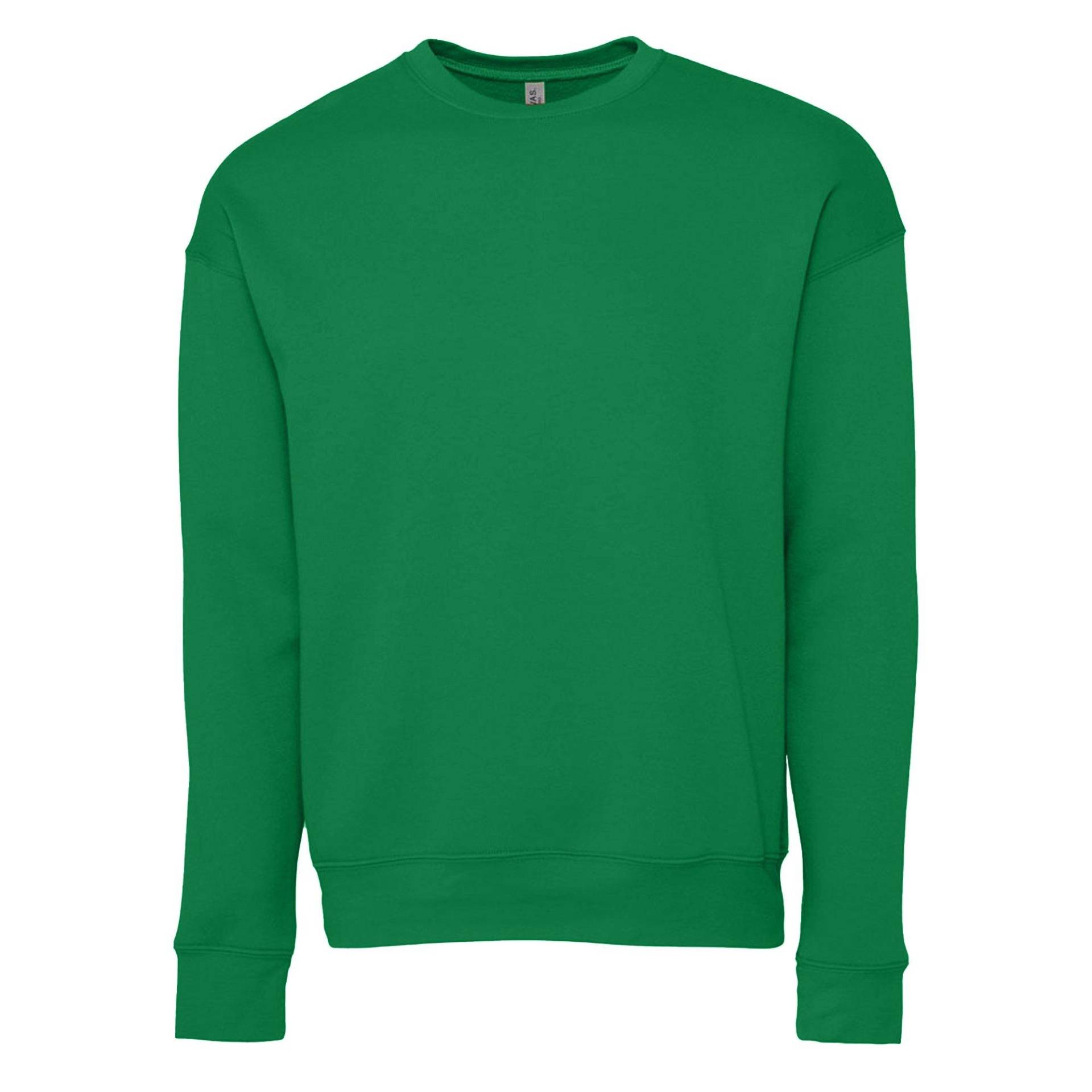 Erwachsene Drop Schulter Sweatshirt Damen Grün S von Bella + Canvas