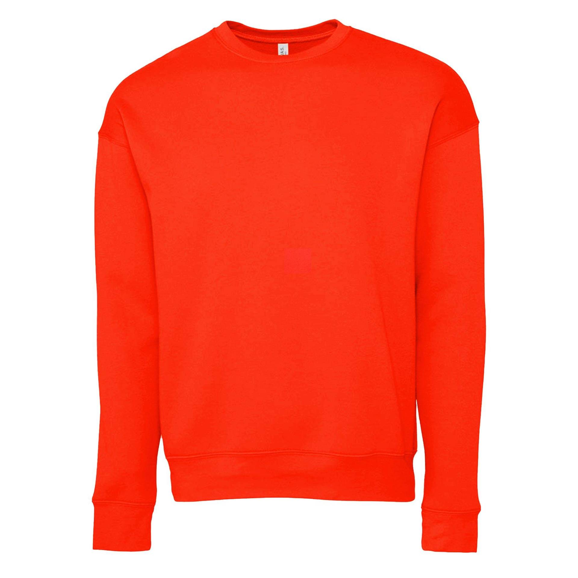 Erwachsene Drop Schulter Sweatshirt Damen Rot Bunt M von Bella + Canvas