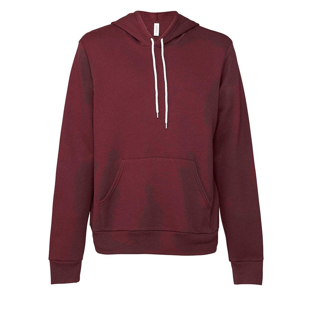 Erwachsene Kapuzenpullover Damen Bordeaux L von Bella + Canvas