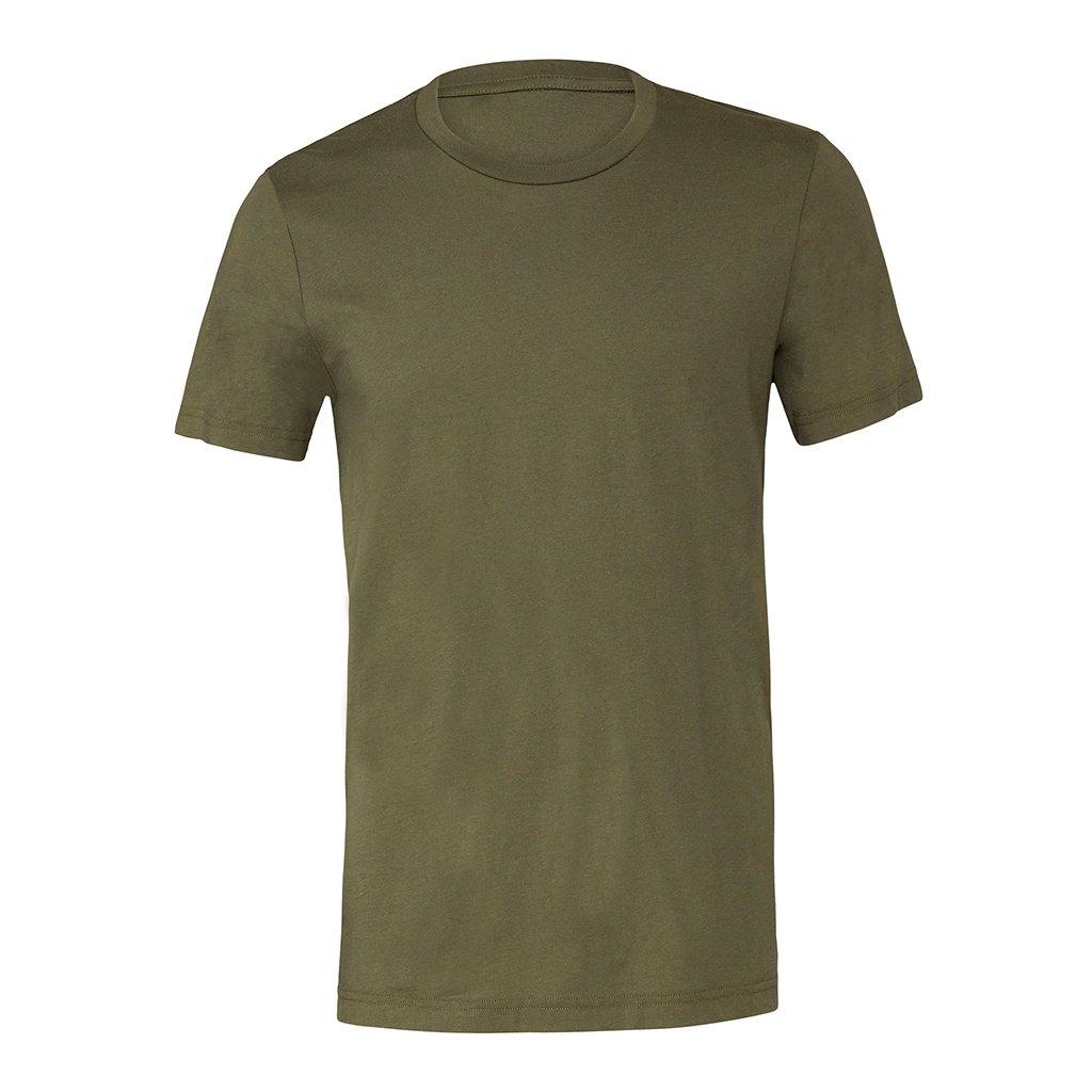 Erwachsene Rundhalsausschnitt Tshirt Damen Militärgrün L von Bella + Canvas