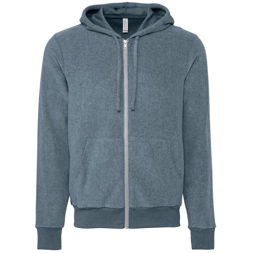 Hoodie Mit Durchgehendem Reißverschluss Damen Taubengrau M von Bella + Canvas