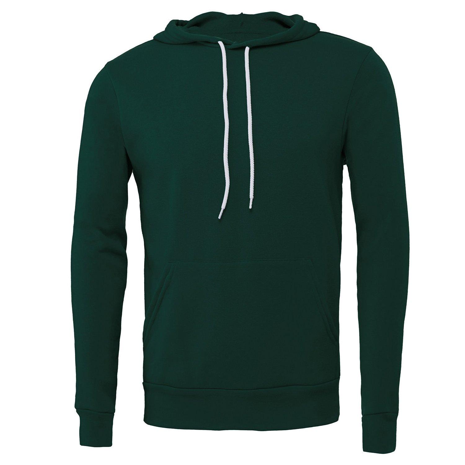 Hoodie Zum Überziehen Damen Waldgrün XL von Bella + Canvas