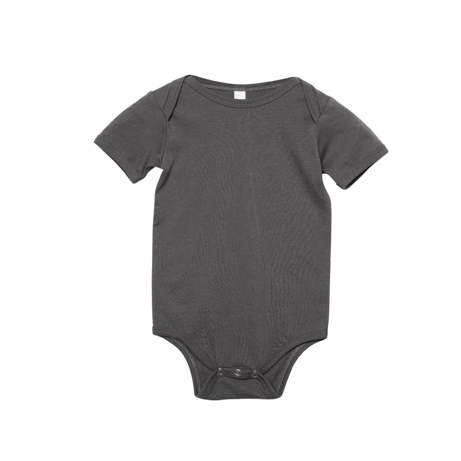 Jersey Kurzarm Body Mädchen Grau 3-6M von Bella + Canvas