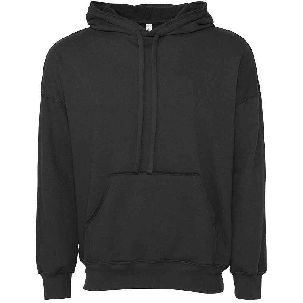 Kapuzenpullover Rohe Nähte Damen Grau S von Bella + Canvas