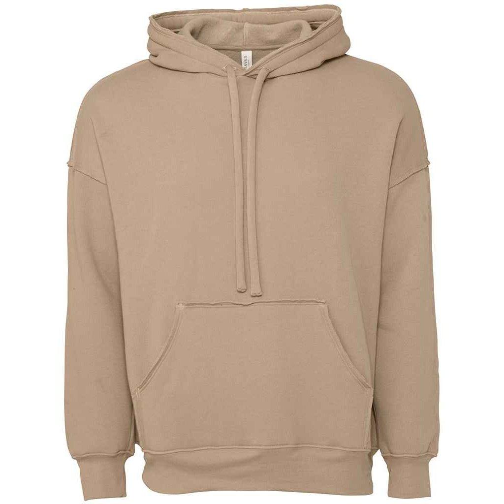 Kapuzenpullover Rohe Nähte Damen Tan XS von Bella + Canvas