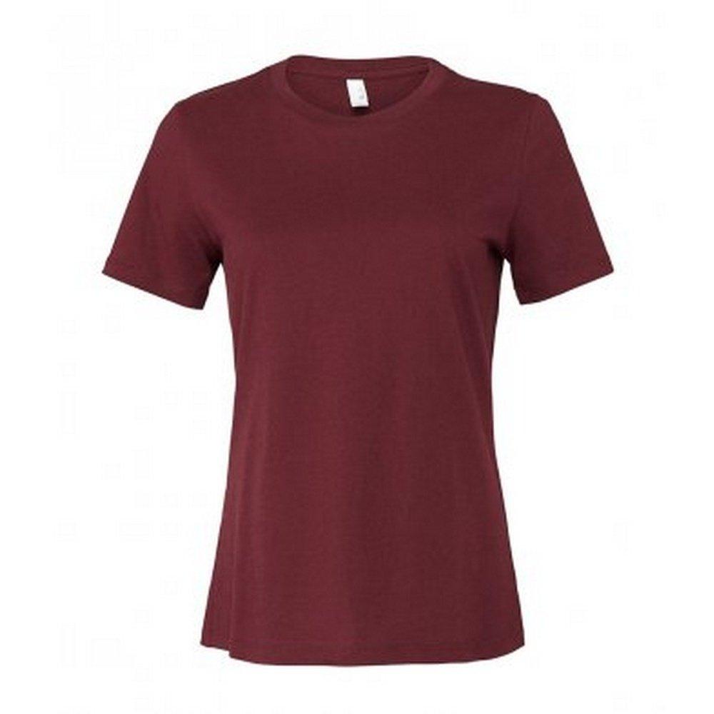 Relaxed Jersey Tshirt Damen Bordeaux S von Bella + Canvas