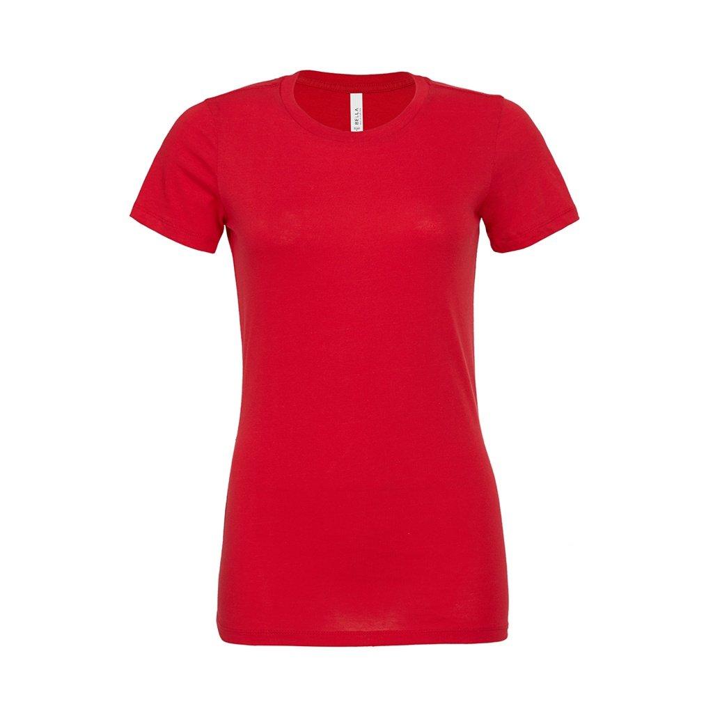 Relaxed Jersey Tshirt Damen Rot Bunt XL von Bella + Canvas