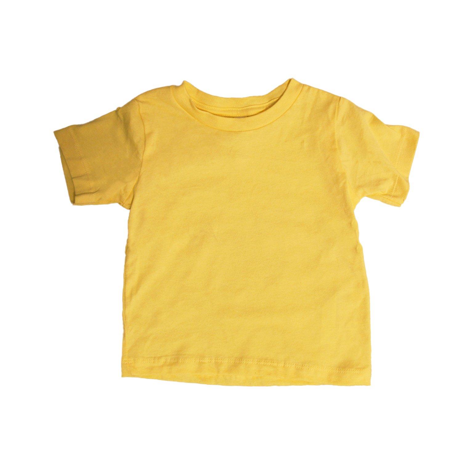 Runder Hals Tshirt Jungen Gelb 86 von Bella + Canvas