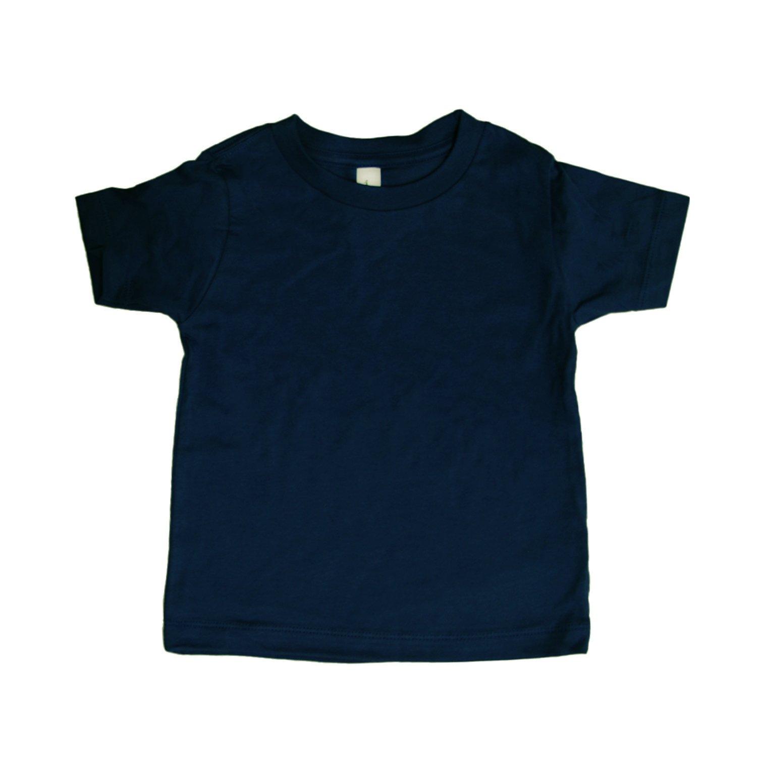 Runder Hals Tshirt Jungen Marine 68 von Bella + Canvas