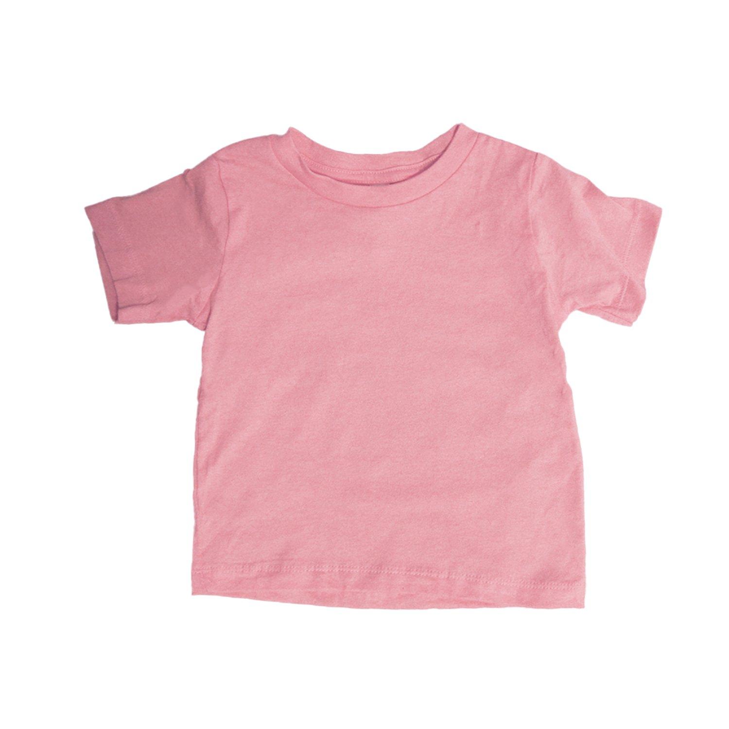 Runder Hals Tshirt Jungen Pink 92 von Bella + Canvas