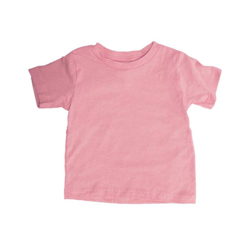 Runder Hals Tshirt Jungen Pink 92 von Bella + Canvas