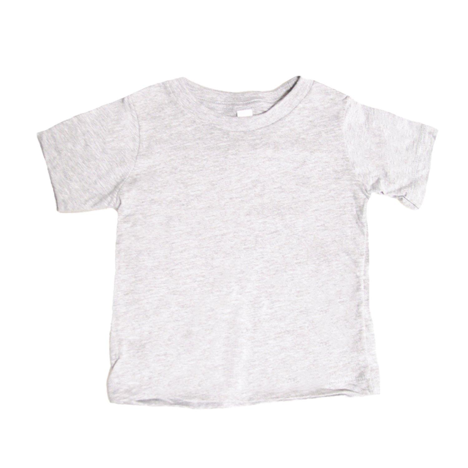 Runder Hals Tshirt Jungen Schiefergrau 68 von Bella + Canvas