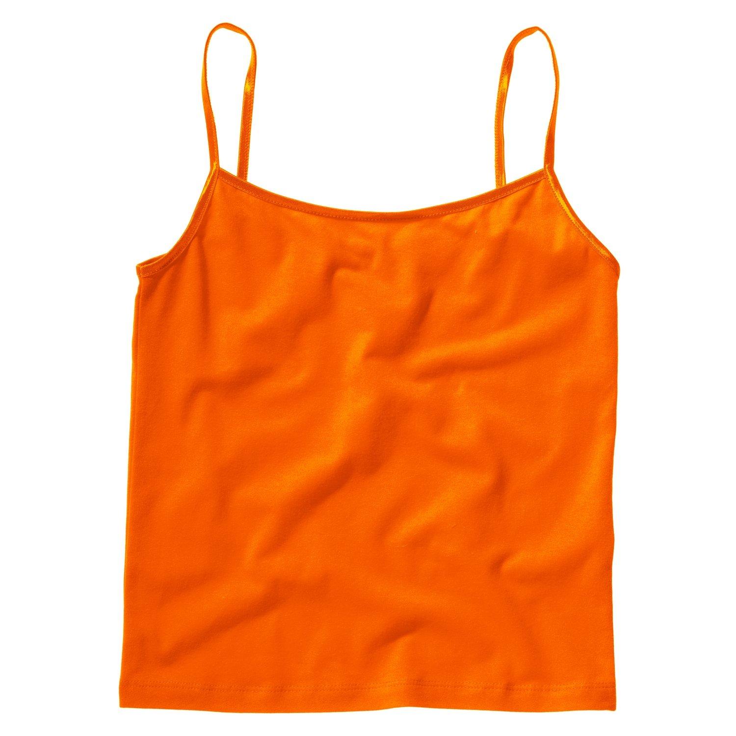 Spaghettiträgertop Spaghettiträgerunterhemd Damen Orange M von Bella + Canvas