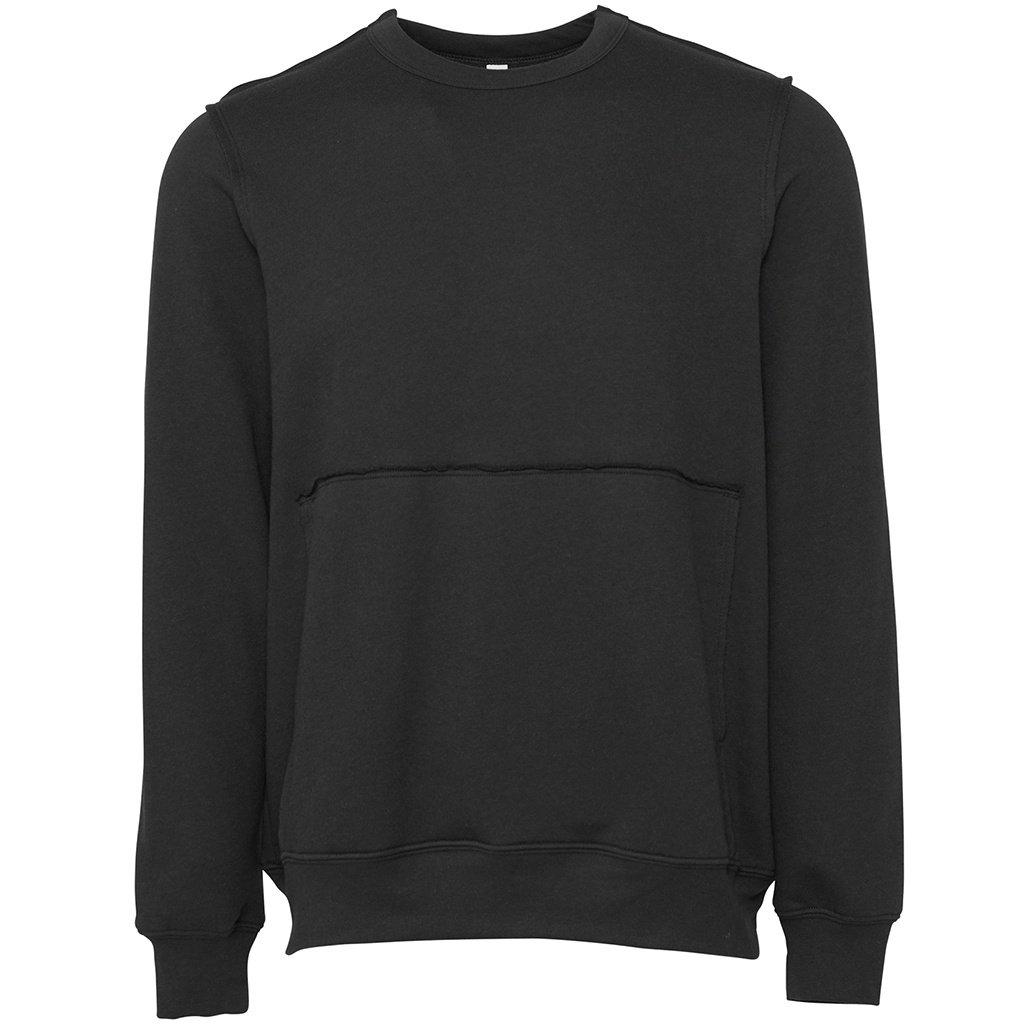 Sweatshirt, Rohe Nähte Damen Grau L von Bella + Canvas