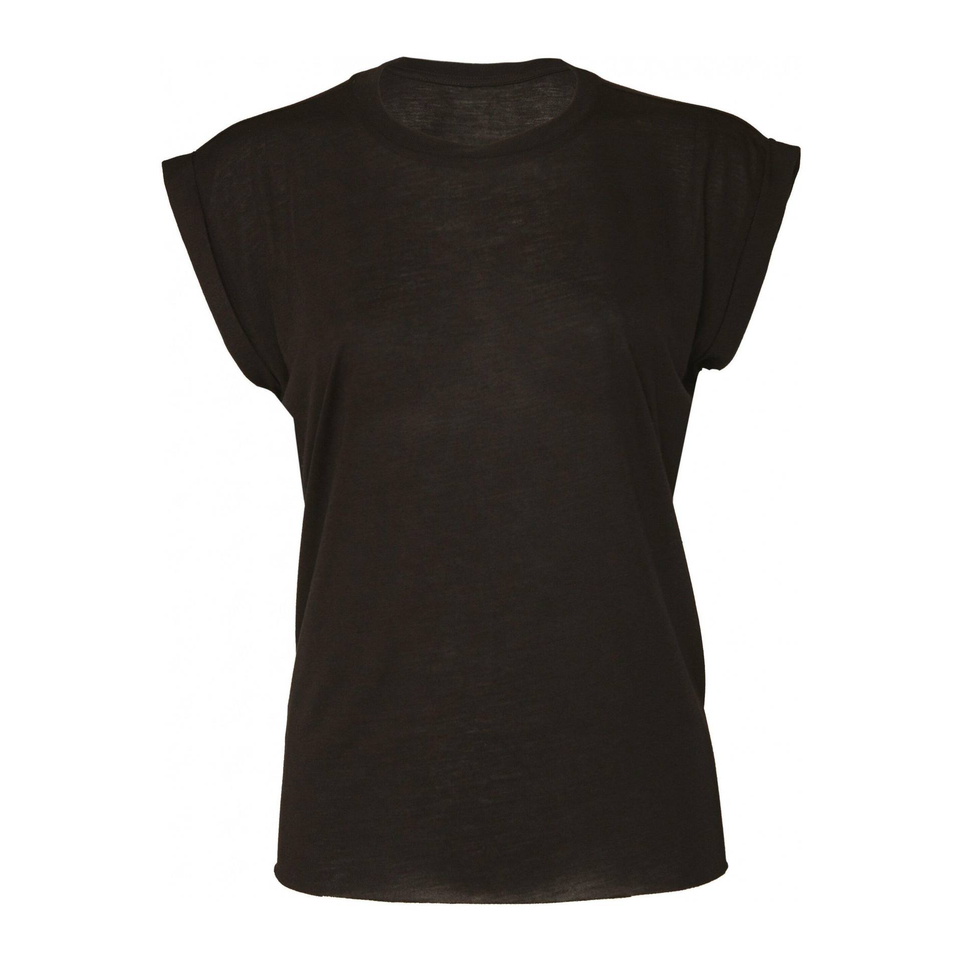 T-shirt Mit Rollärmeln, Flowy Damen  L von Bella + Canvas