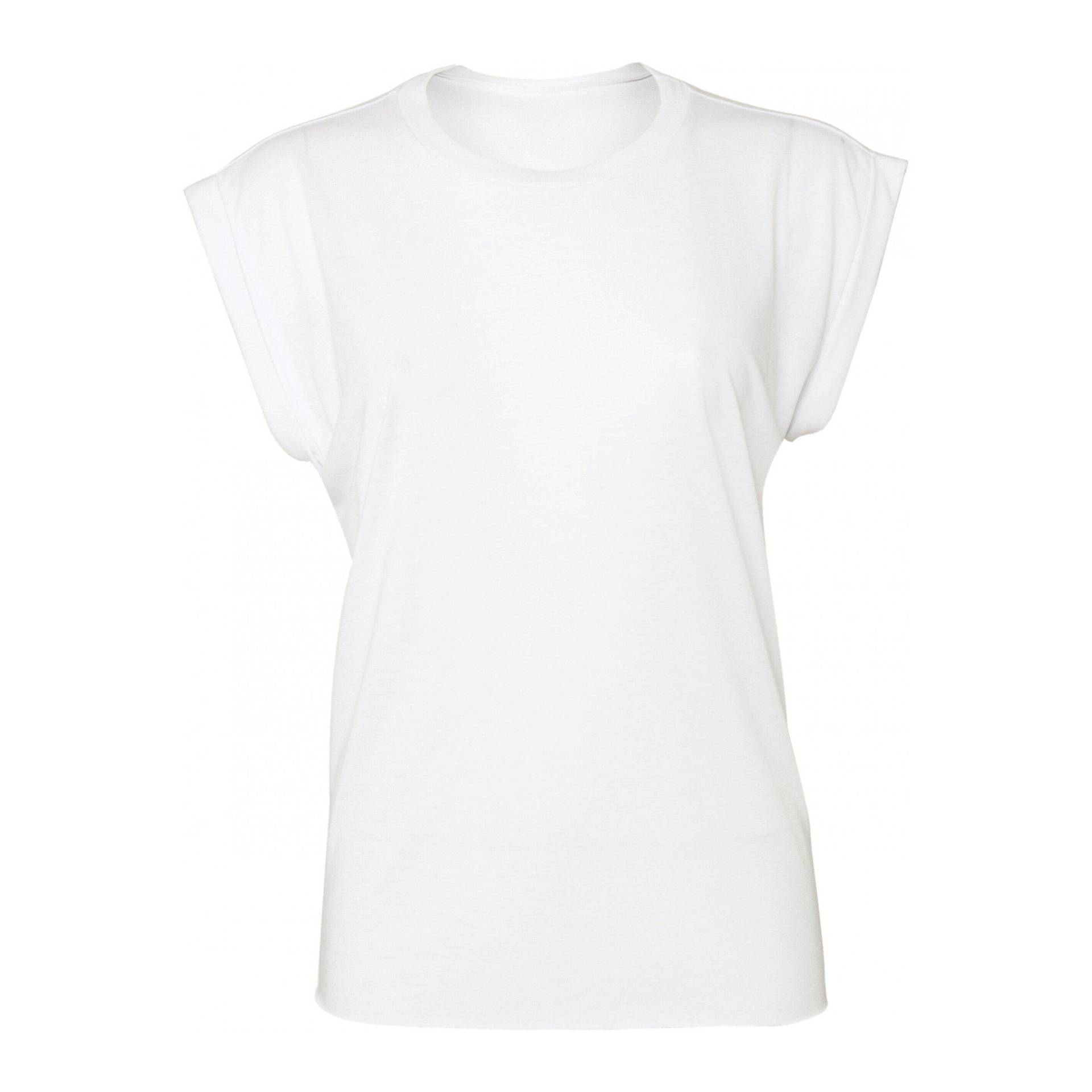 T-shirt Mit Rollärmeln, Flowy Damen  XL von Bella + Canvas