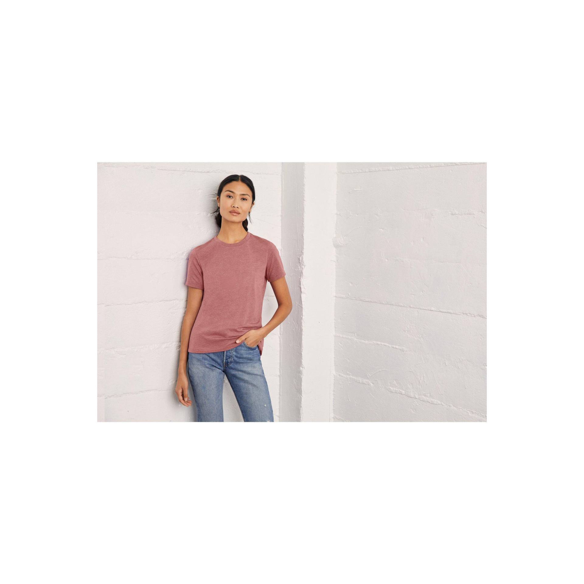 T-shirt Mit Rundhalsausschnitt, Heather Damen  L von Bella + Canvas