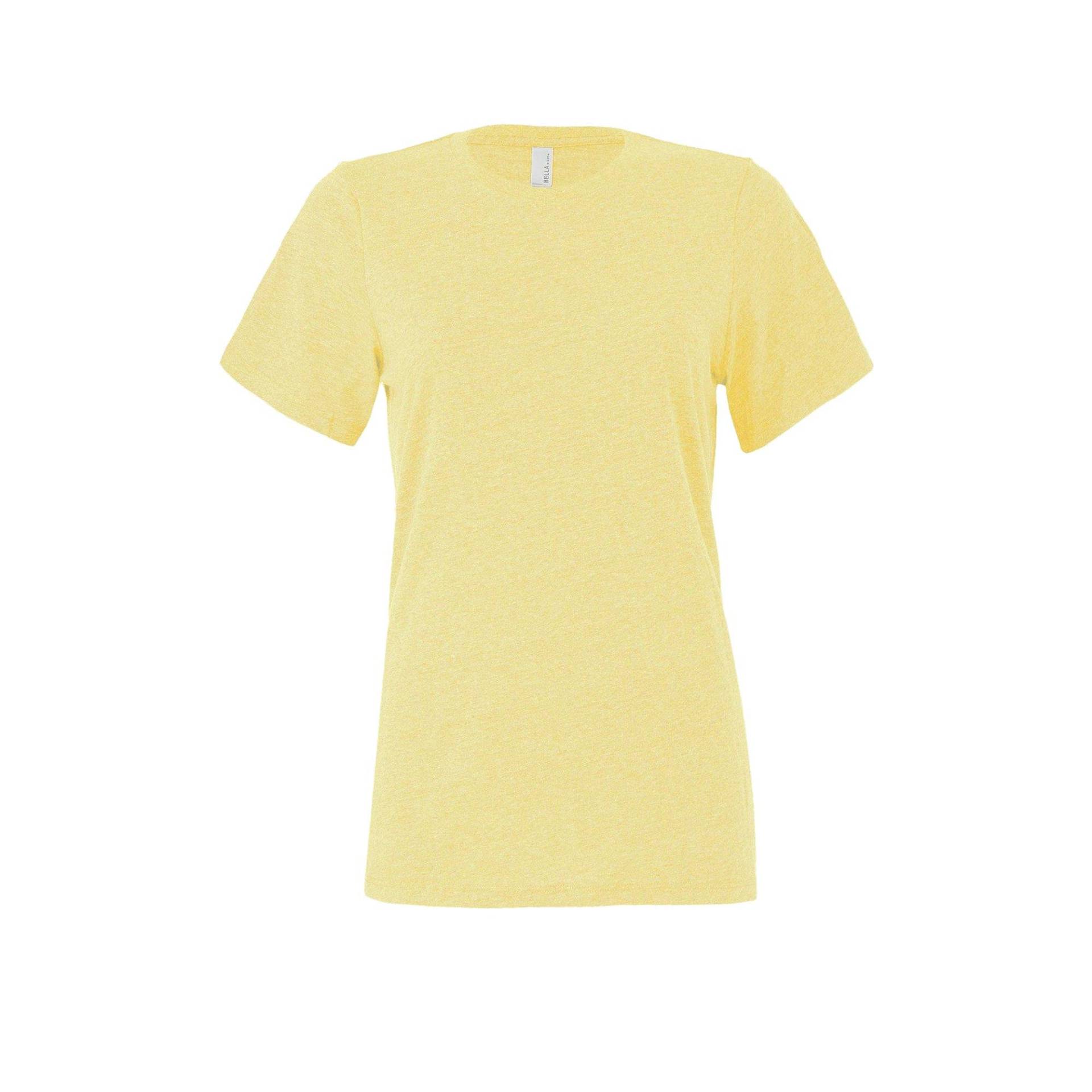 Tshirt Damen Gelb Pastel L von Bella + Canvas