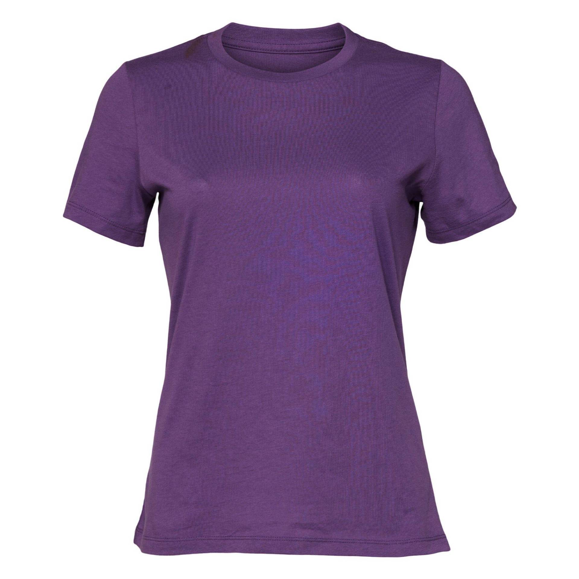 Tshirt Jersey Kurzarm Damen Lila L von Bella + Canvas