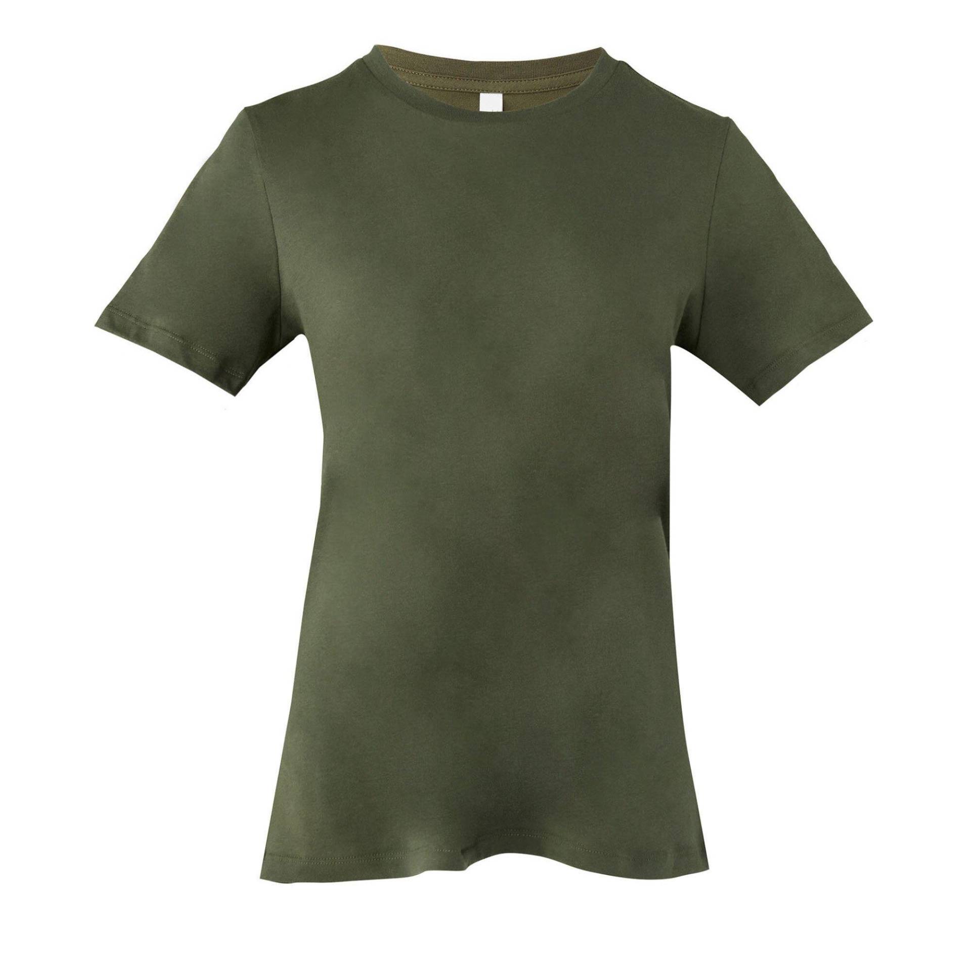 Tshirt Jersey Kurzarm Damen Militärgrün L von Bella + Canvas