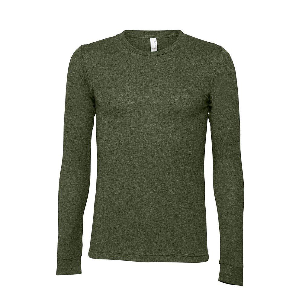 Tshirt Langärmlig Damen Militärgrün L von Bella + Canvas