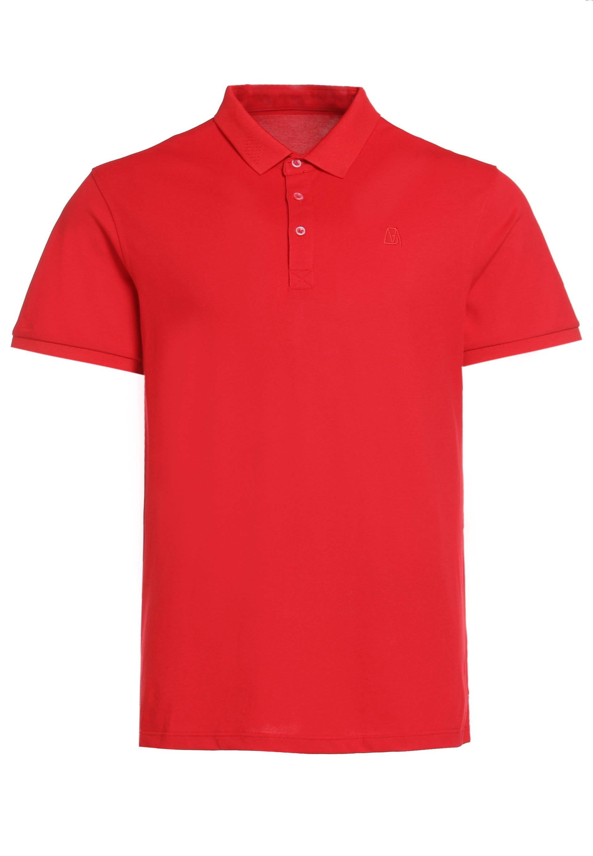 Schlichtes Poloshirt Aus Baumwolle Herren Rot Bunt M von Bellemere New York