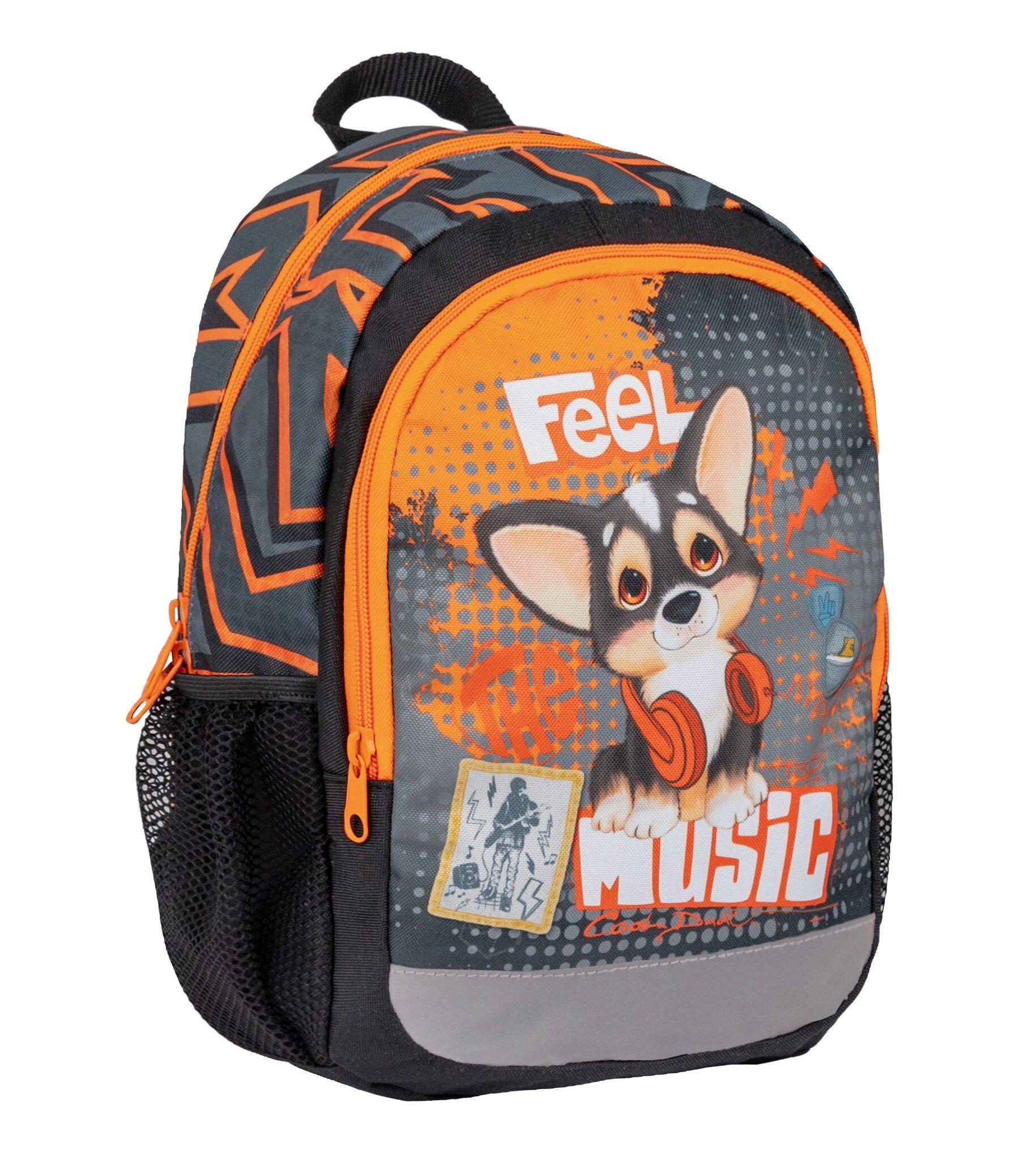 Kiddy Plus Kindergartenrucksack Feel The Music Jungen Orange ONE SIZE von Belmil