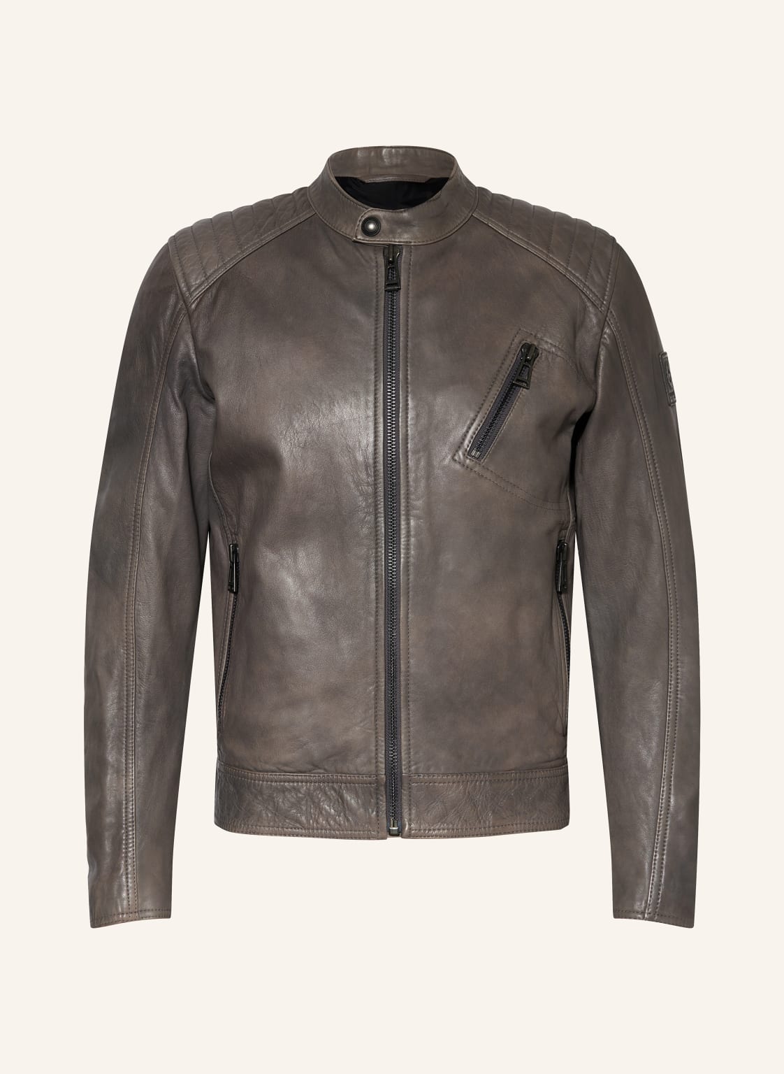 Belstaff Lederjacke grau von Belstaff